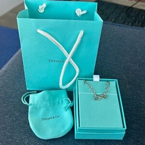 Tiffany’s infinity necklace. Sterling silver!